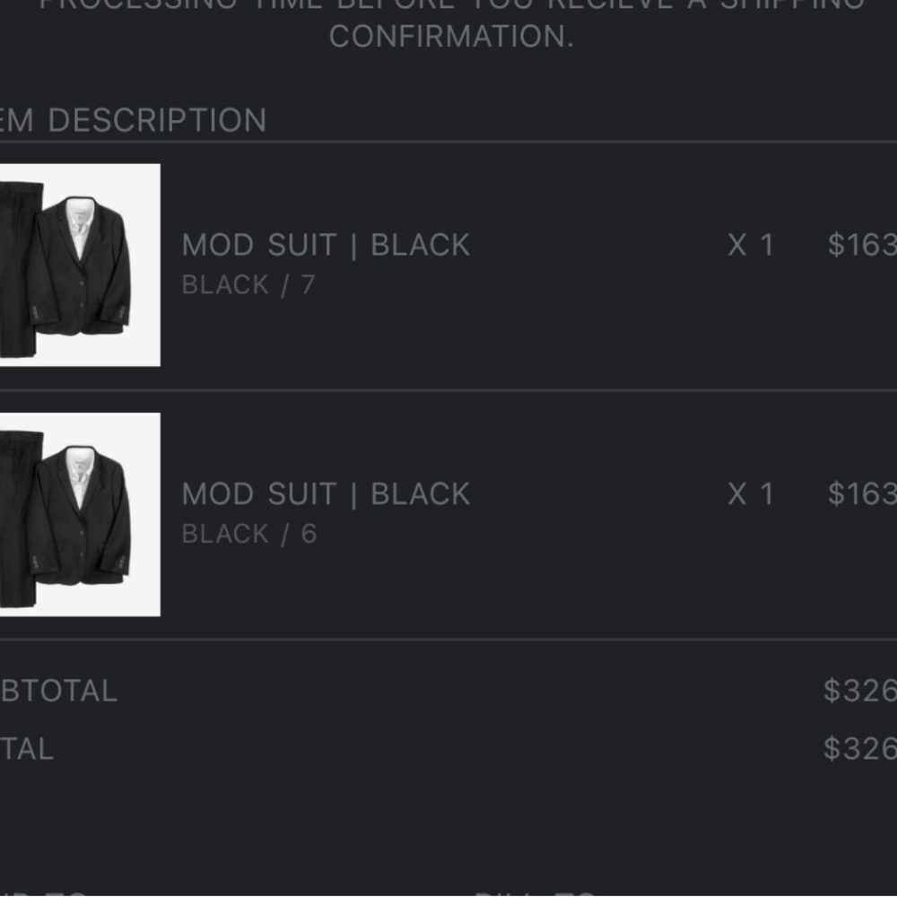 Boys Appaman Black Mod Suit Size 6